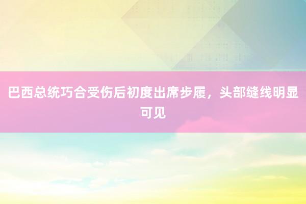 巴西总统巧合受伤后初度出席步履，头部缝线明显可见